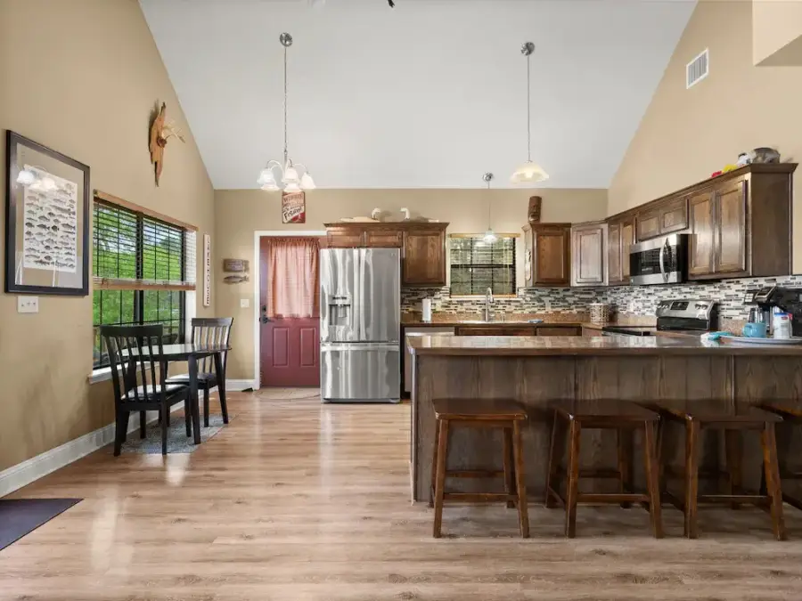 Kitchen and dining area Kitchen and dining area