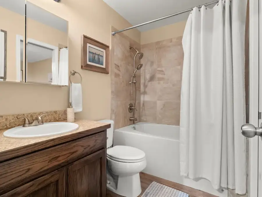 Bathroom 1 is full size with tub/shower combo Bathroom 1 is full size with tub/shower combo